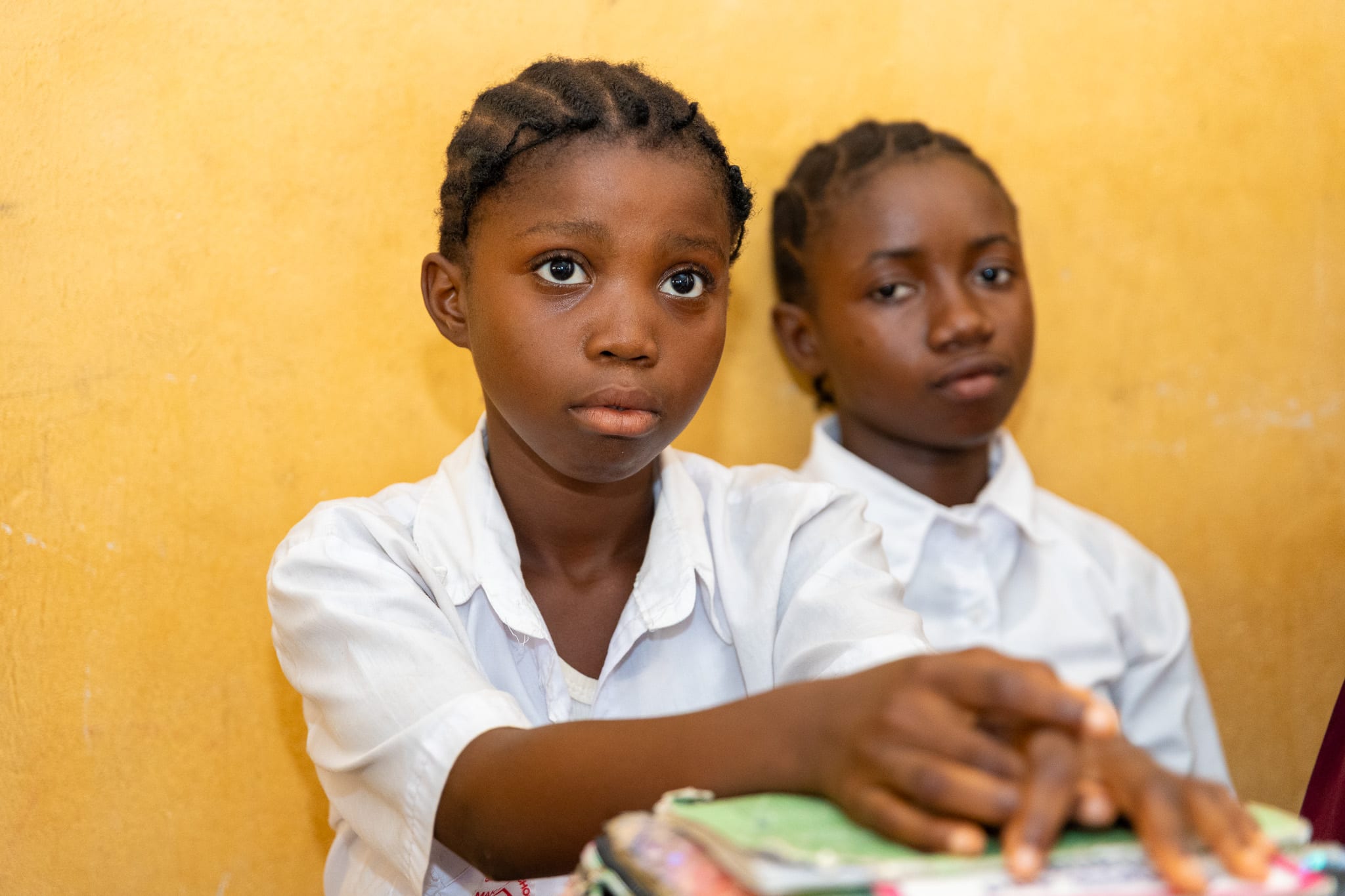 Girls in Sierra Leone school